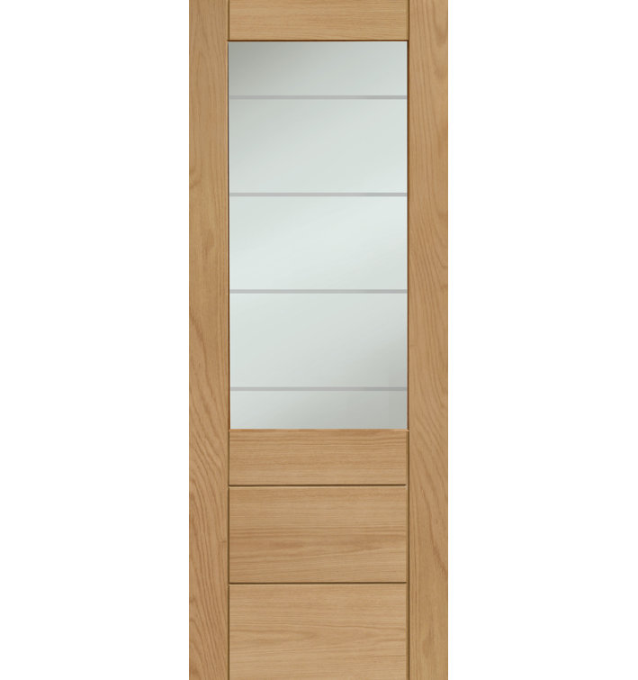 XL Joinery Palermo Solid Oak Internal Door Prefinished Wayfair.co.uk